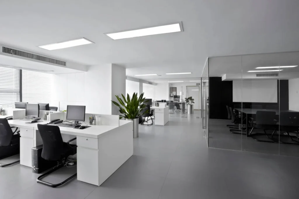 office cleaning services Chicago professional commercial office lobby